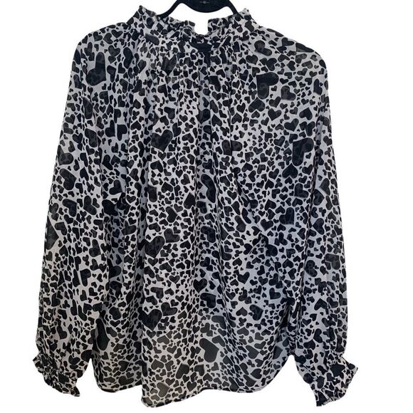 NWT Elan Blake Long Sleeve Blouse - Picture 6 of 12